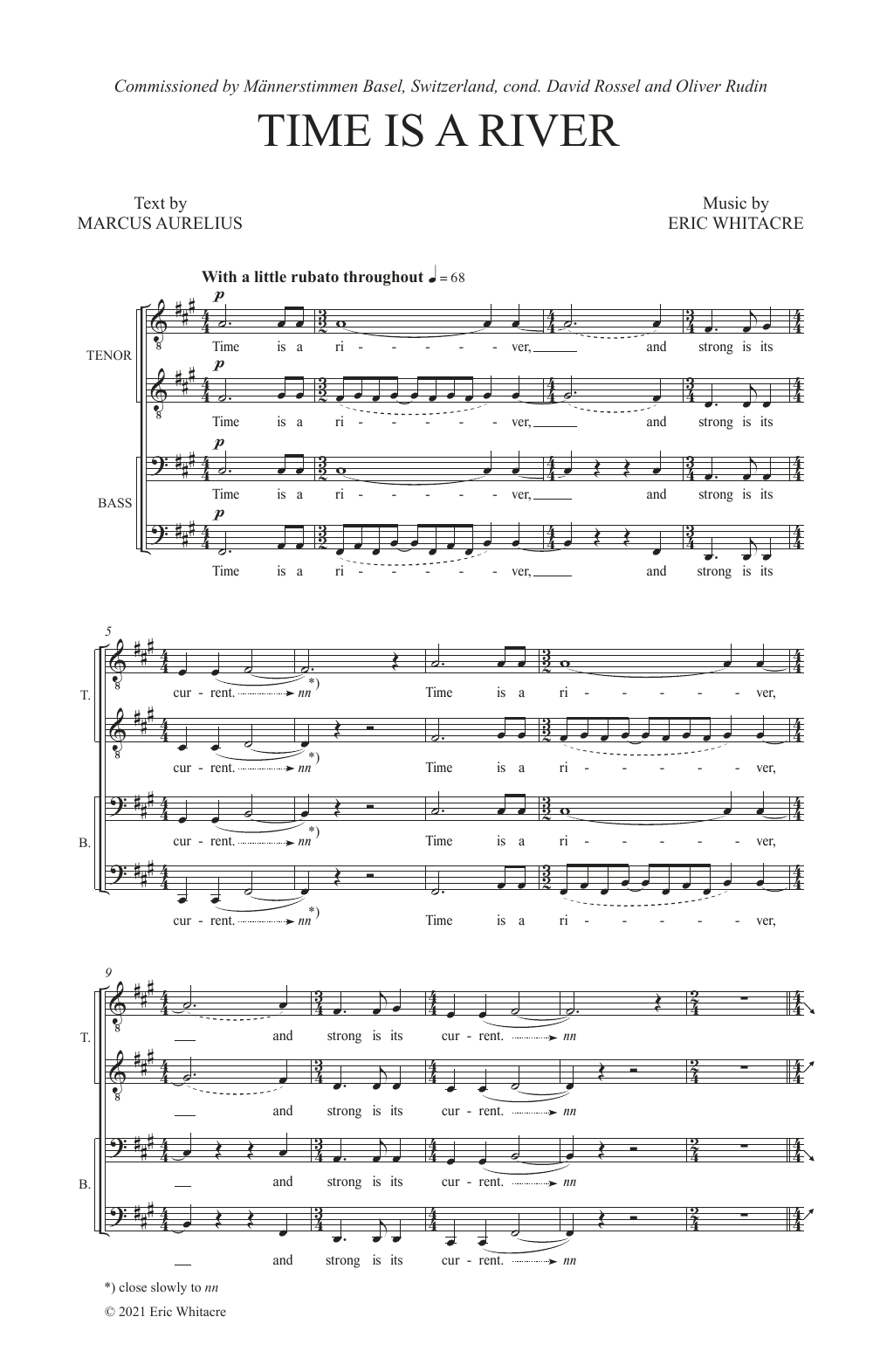 Produktgalerie: Seite 1 von 1 Time Is A River, Eric Whitacre, Chor