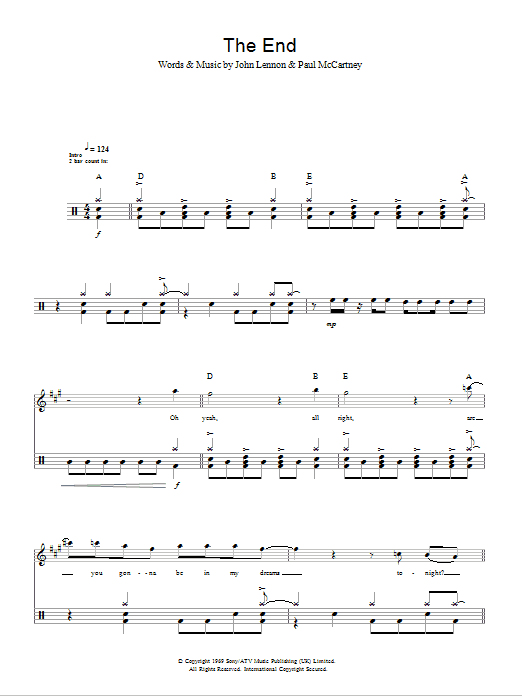 Produktgalerie: Seite 1 von 1 The End, The Beatles, Melodieinstrument