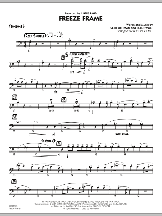 Produktgalerie: Seite 1 von 1 Freeze Frame - Trombone 3, J. Geils Band