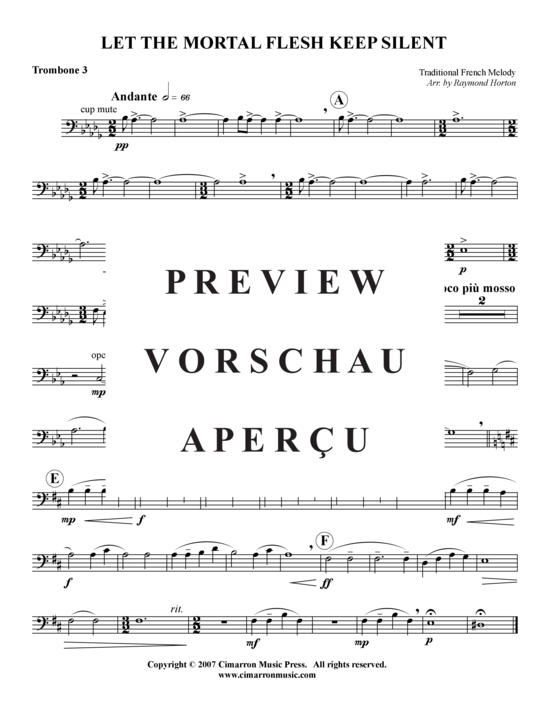 Product gallery: Page 7 of 7 Let All Mortal Flesh Keep Silent , , (Trombone Quartet)
