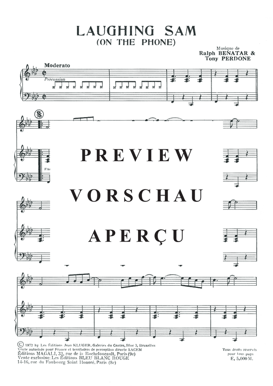 Produktgalerie: Seite 4 von 4 LAUGHING SAM (ON THE PHONE), 	PATCHWORK, Klavier und Gesang