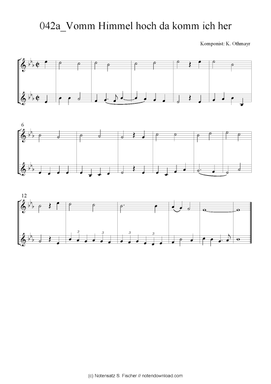 Product picture to: Vomm Himmel hoch da komm ich her K. Othmayr