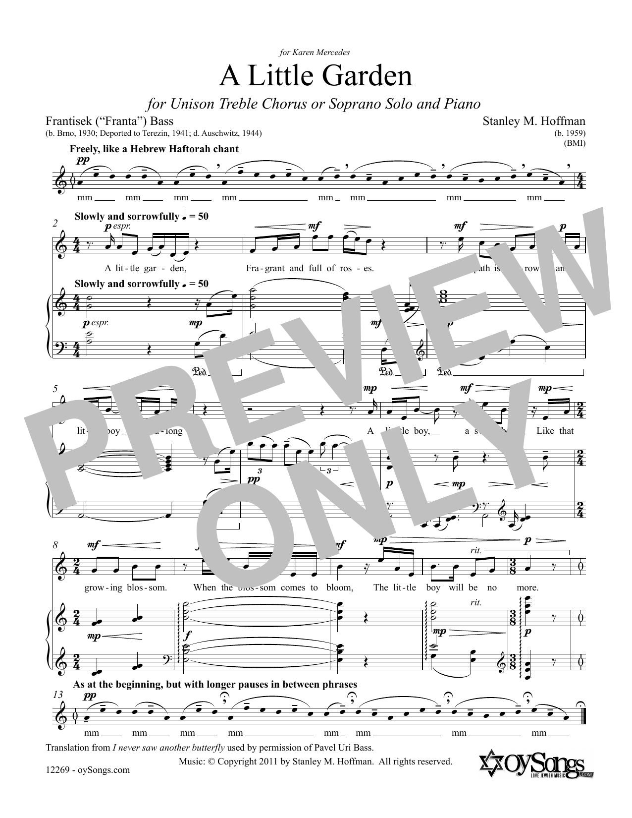 Produktgalerie: Seite 1 von 1 A Little Garden, Stanley F. Hoffman, Gesang, Klavier