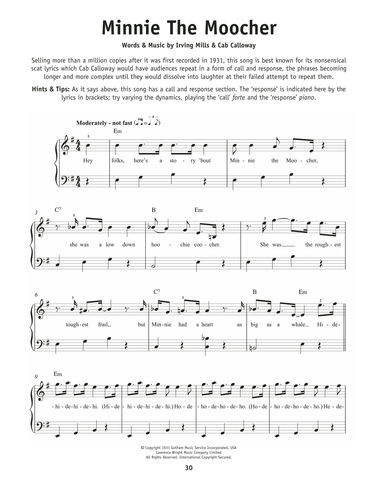 Produktbild zu: Minnie The Moocher