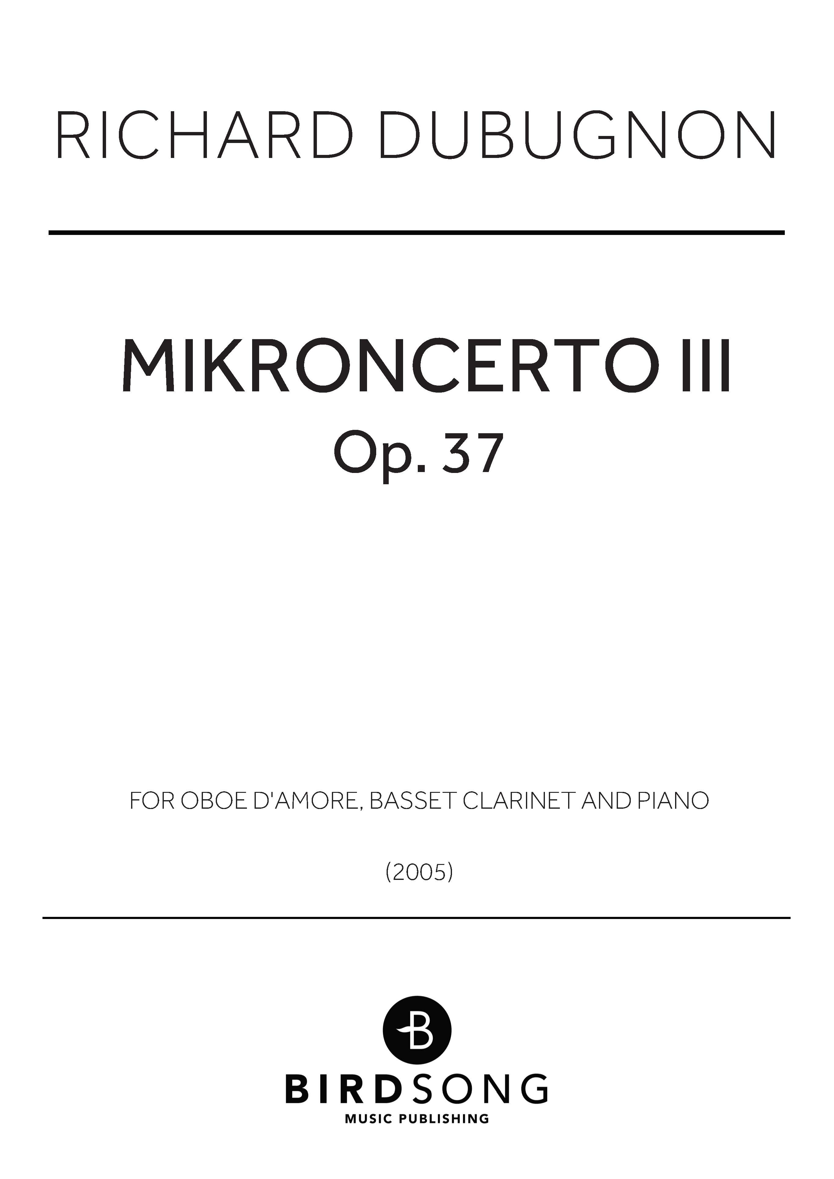Produktbild zu: Mikroncerto III