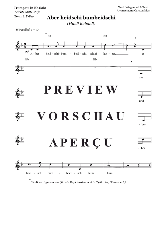 Produktbild zu: Aber Heidschi Bumbeidschi (Haidl Bubaidl)Traditional