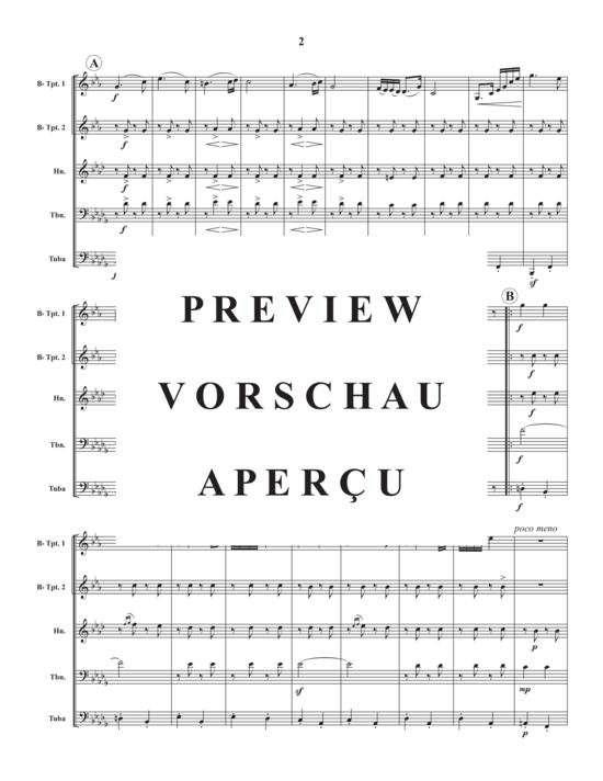 Produktgalerie: Seite 4 von 17 Hungarian Dance No. 5 , , (Blechbläser Quintett)