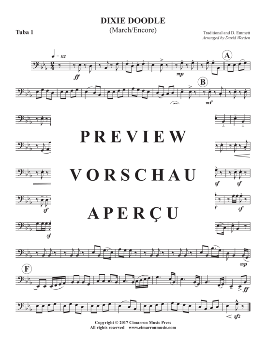 Product gallery: Page 10 of 11 Dixie Doodle , , (Tuba Quartett EETT)