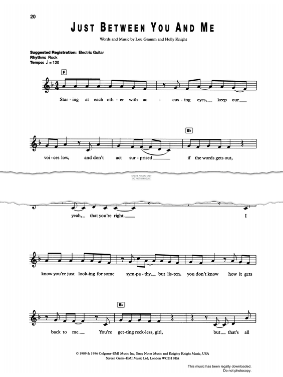 Produktgalerie: Seite 1 von 1 Just Between You And Me, Lou Gramm, Gesang, Keyboard