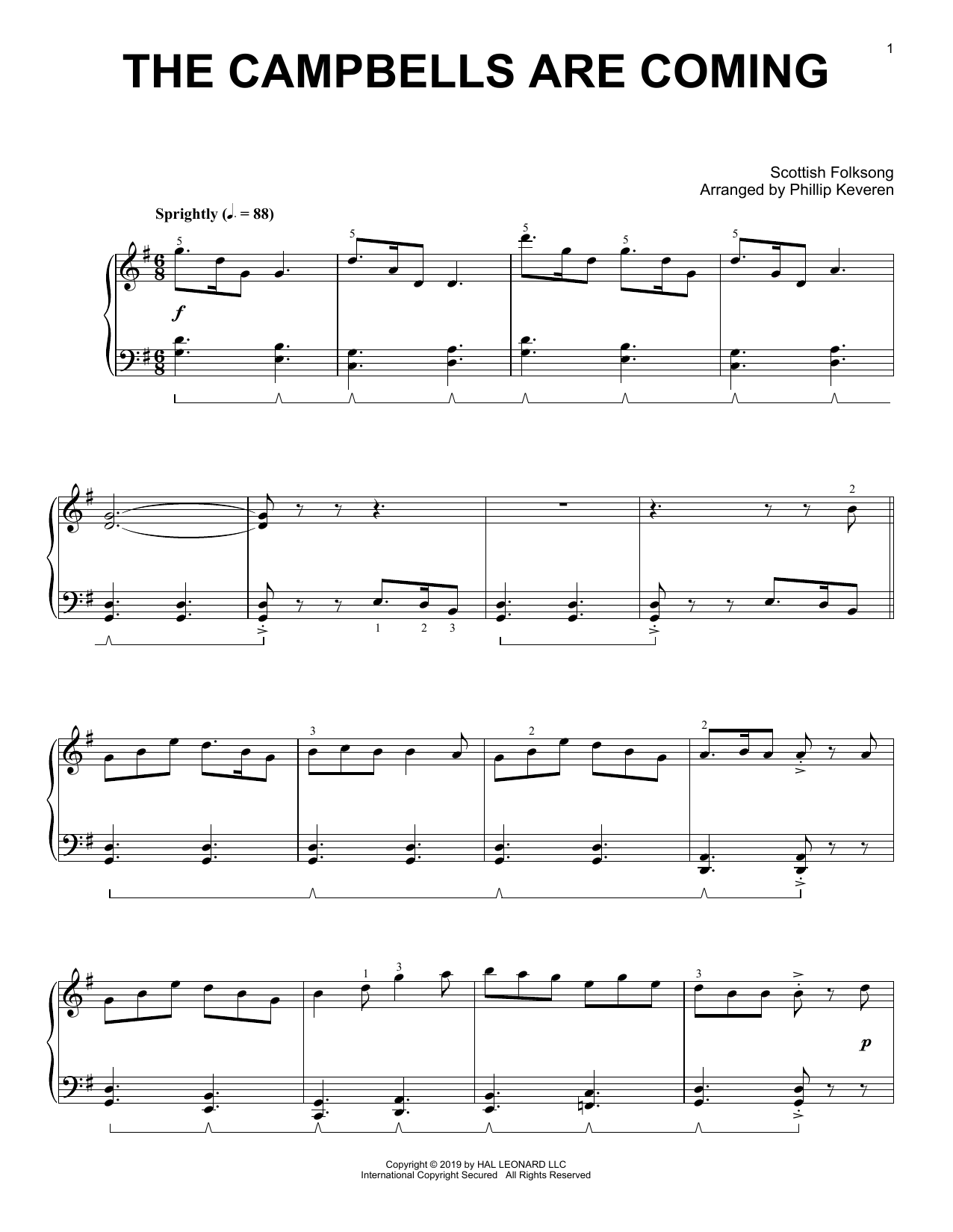 Product picture to: The Campbells Are Coming (arr. Phillip Keveren)
