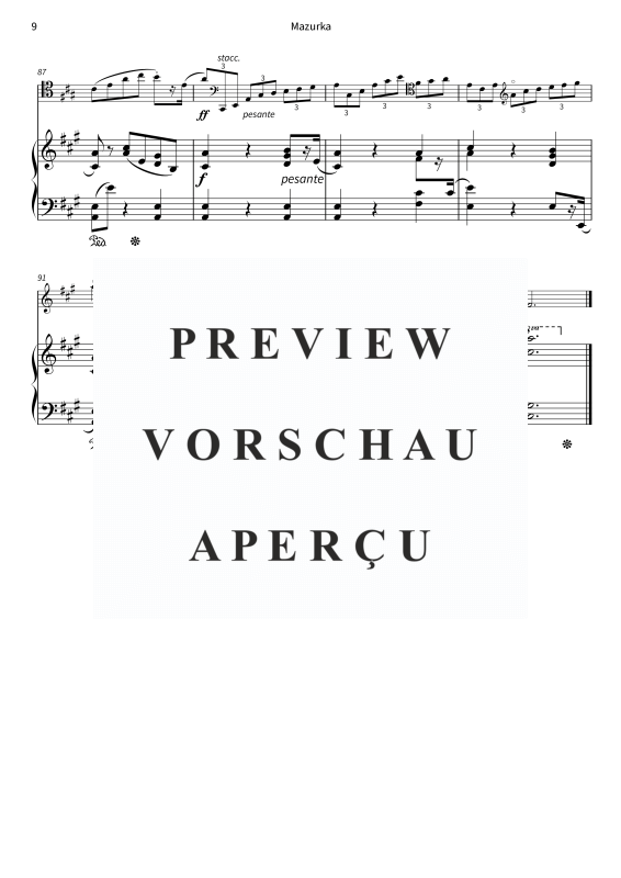 Produktgalerie: Seite 11 von 11 Quatre pièces op. 24 - Pièces de caractère romantiques pour violoncelle & piano - édition urtext, , Violoncello und Klavier