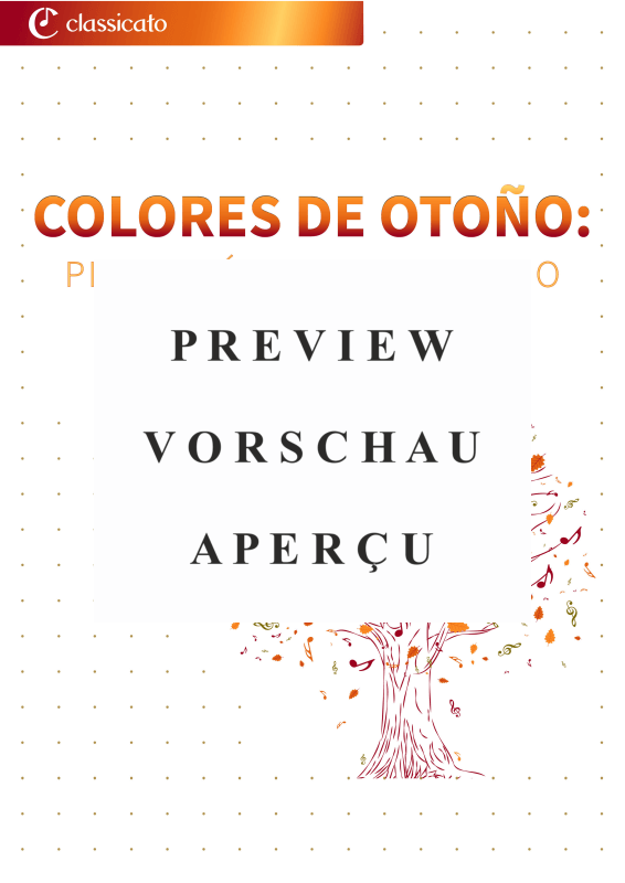 gallery: Colores de otoño - Piezas fáciles para piano para días dorados, , (Klavier Solo)