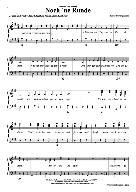 Produktgalerie: Seite 1 von 7 Noch ne Runde , Henning, Olaf, Klavier und Gesang