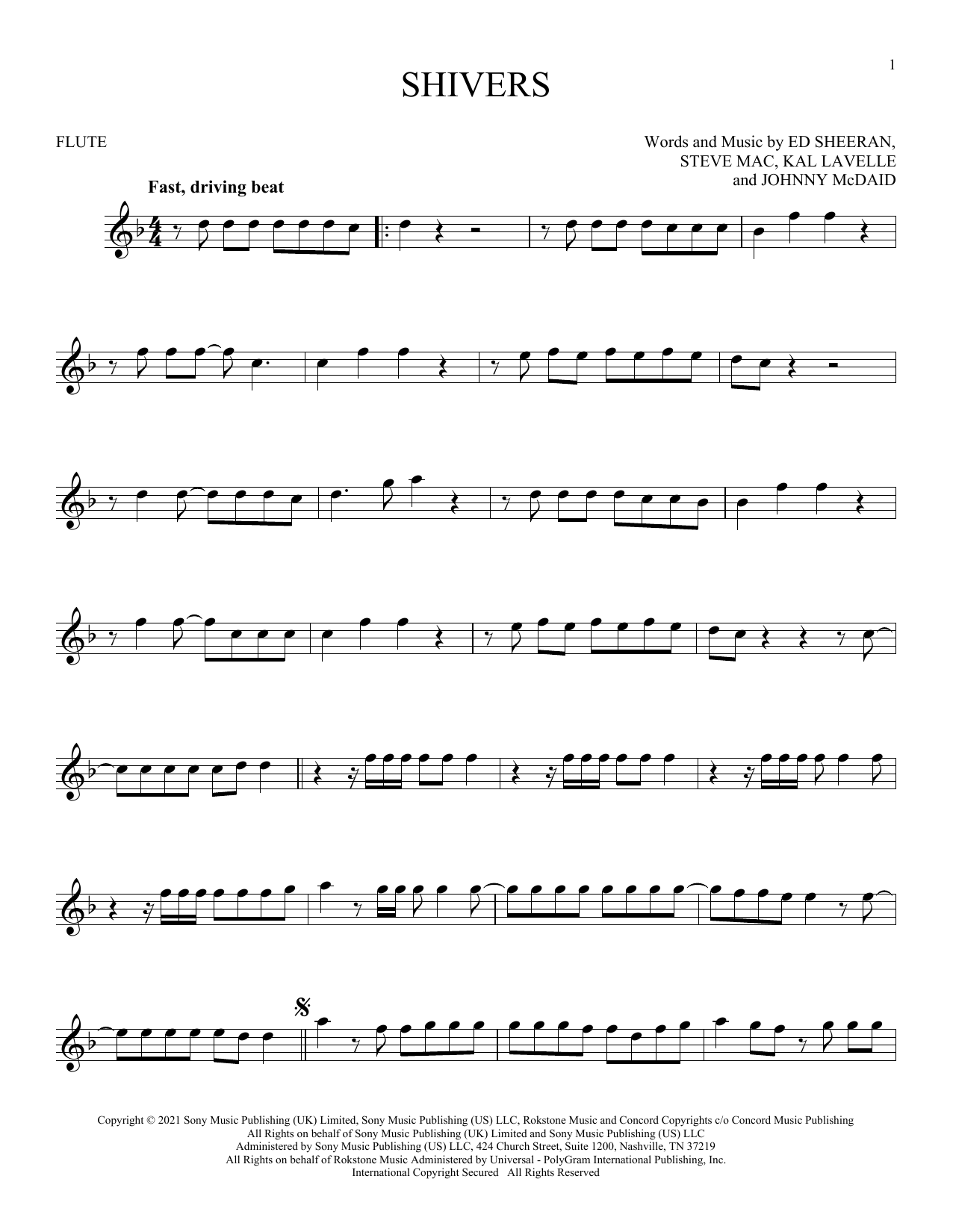 Product gallery: Page 1 of 1 Shivers, Ed Sheeran