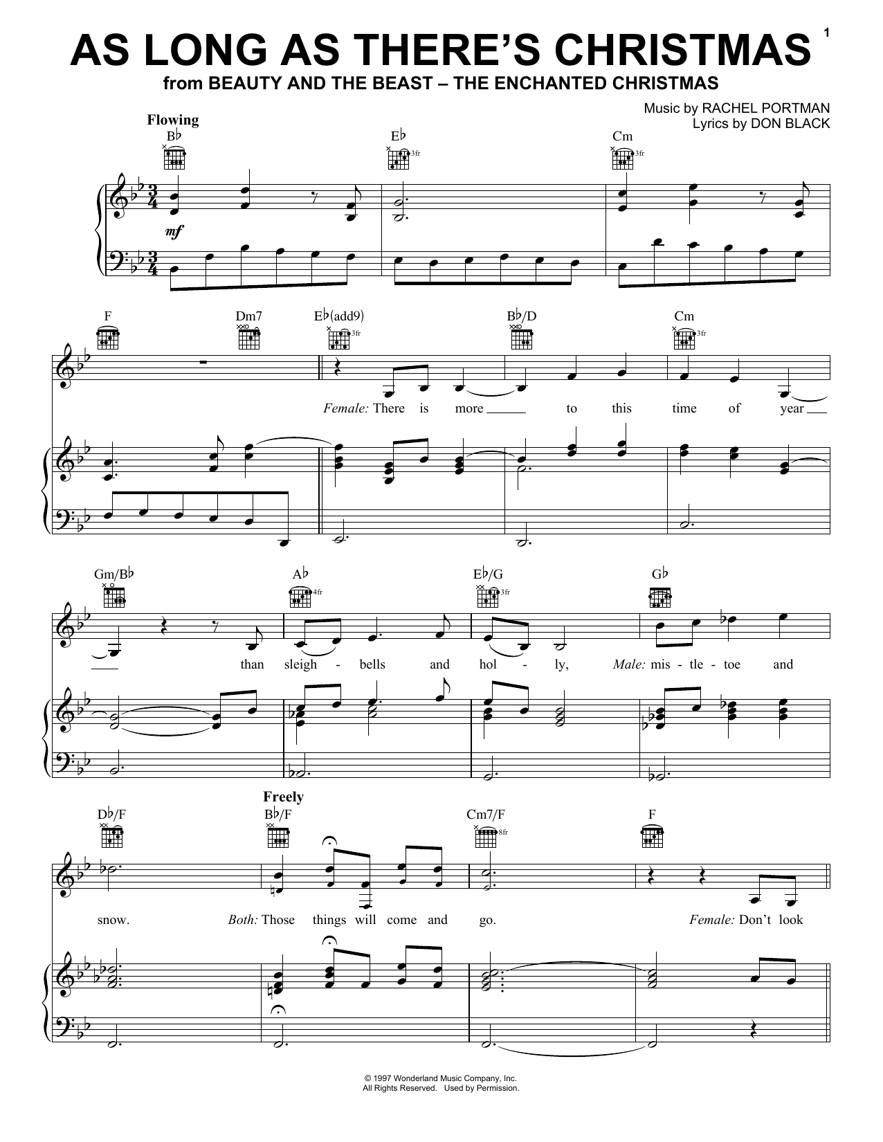 Produktgalerie: Seite 1 von 1 As Long As There's Christmas, Peabo Bryson and Roberta Flack, Gesang, Gitarre, Klavier