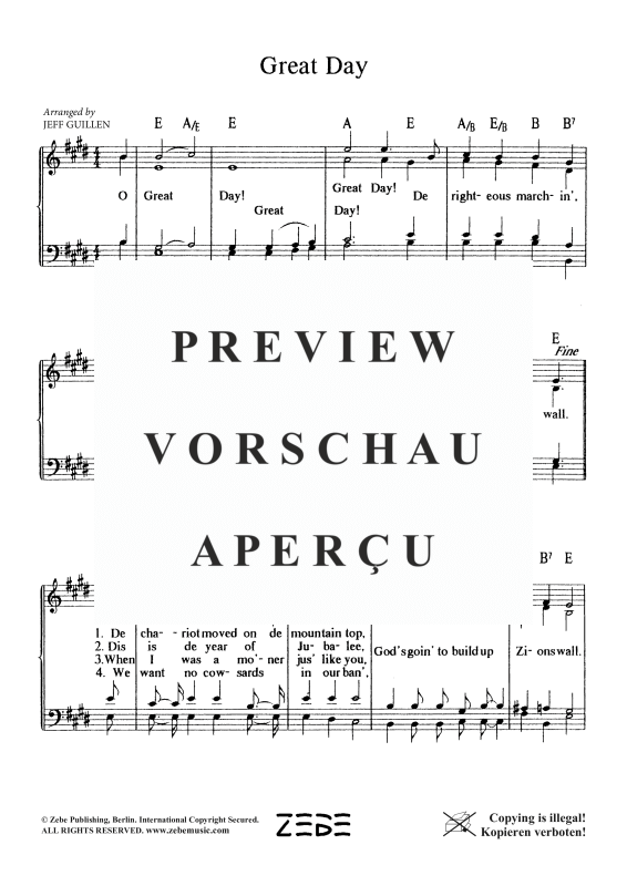 Produktgalerie: Seite 3 von 4 Great Day, , Gemischter Chor