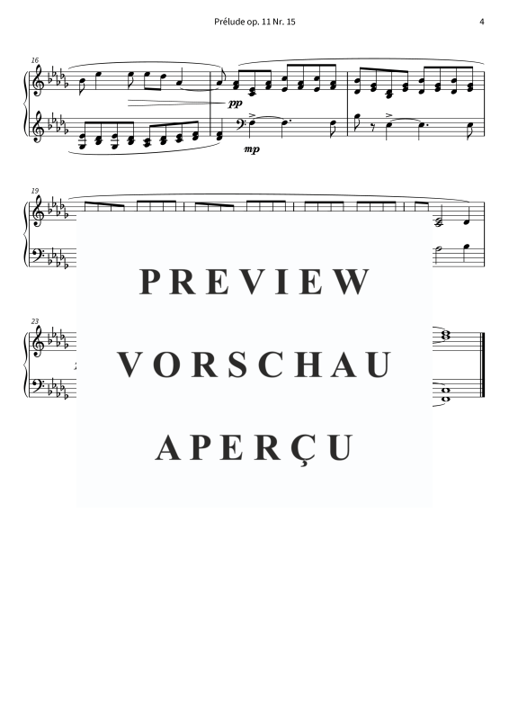 gallery: Prélude op. 11 Nr. 15, , Klavier Solo