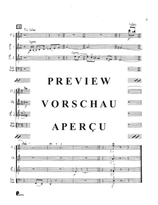 Produktgalerie: Seite 13 von 21 Concertino , , (Gemischtes Ensemble 2x Flöte, Oboe, 2x Klarinette +Euphonium Solo)