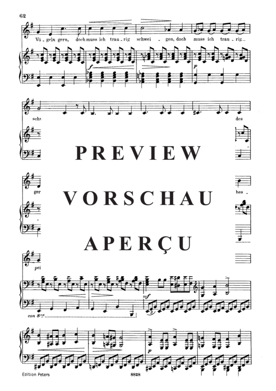 Product gallery: Page 7 of 10 Im Walde D.834, , Low Voice and Piano