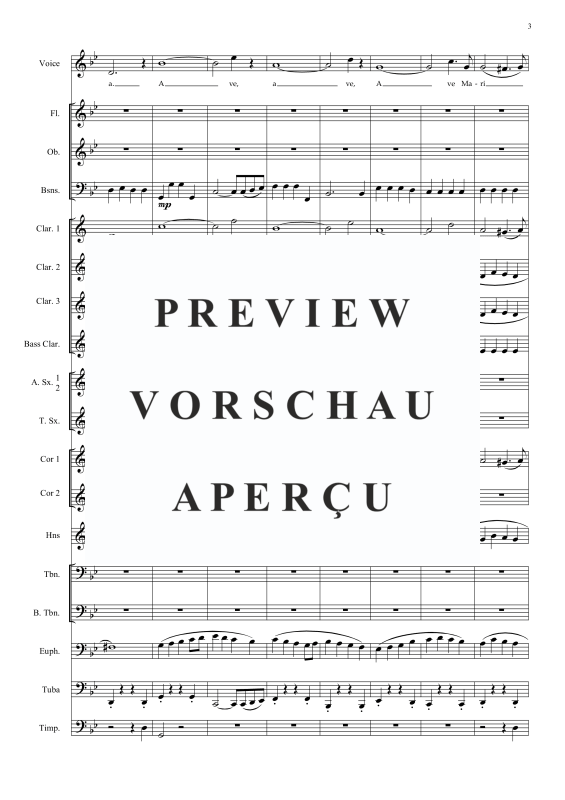 Produktgalerie: Seite 6 von 11 Ave Maria, , Concert Band und Tenor Solo