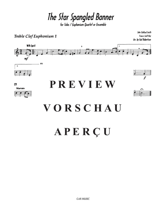 Product gallery: Page 5 of 9 Star Spangled Banner , , (Tuba Quartett EETT)