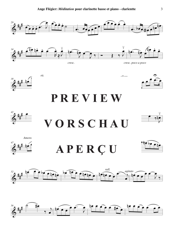 Product gallery: Page 14 of 15 Méditation , , (bass clarinet + piano)