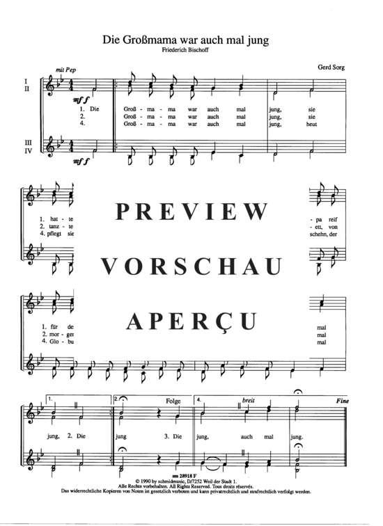 Product gallery: Page 2 of 3 Die Großmama war auch mal jung , , (Women's choir Children's choir)