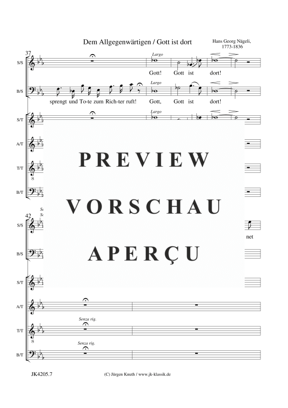 gallery: Dem Allgegenwärtigen - Gott ist dort (Rundgesang), , Gemischter Chor SSATTB