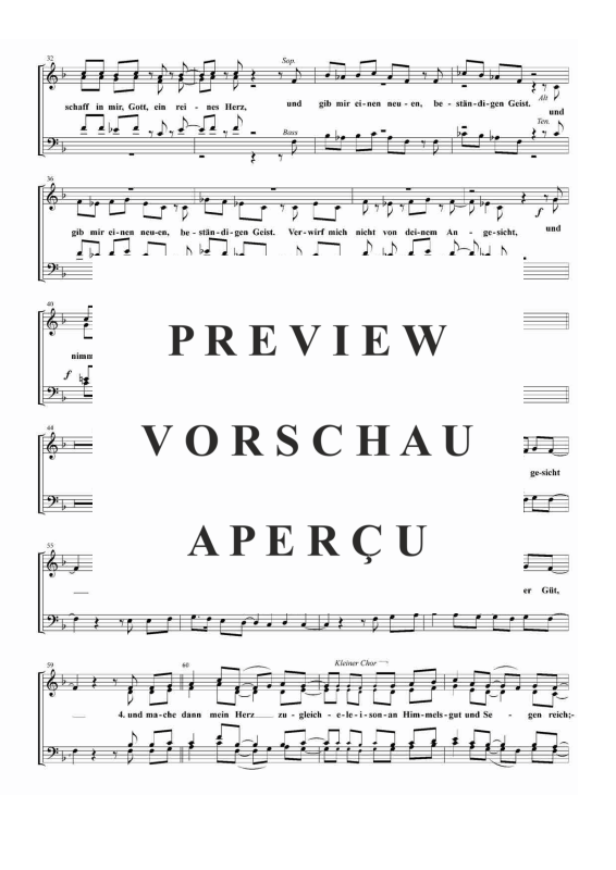 gallery: Ein reines Herz, Herr, schaff in mir EG 389, , Gemischter Chor und Klavier