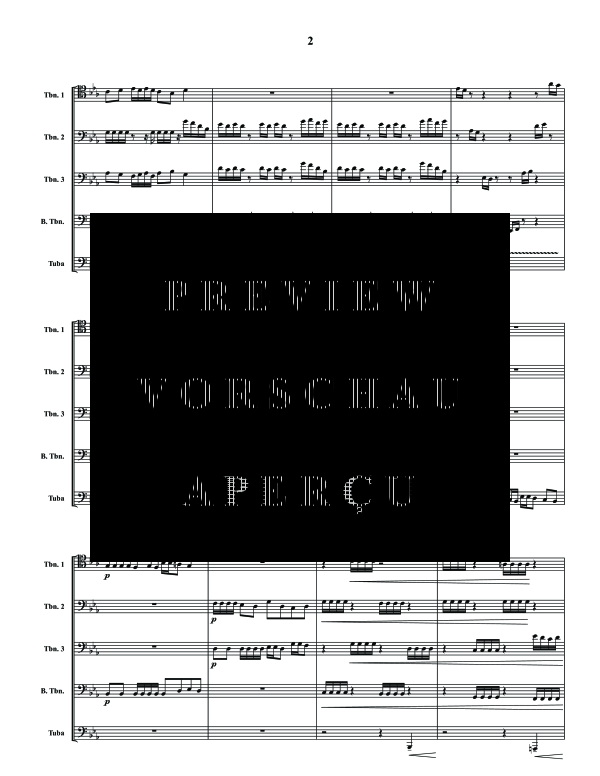 Produktgalerie: Seite 4 von 11 Cascades, , (Blechbläser Quintett 3x Posaune, Bass Posaune und Tuba)