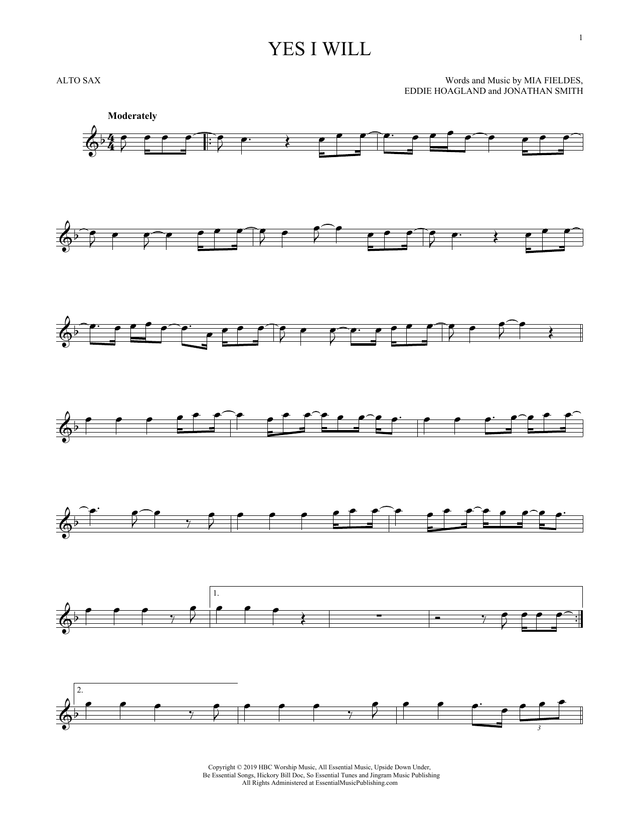 Product gallery: Page 1 of 1 Yes I Will, Vertical Worship
