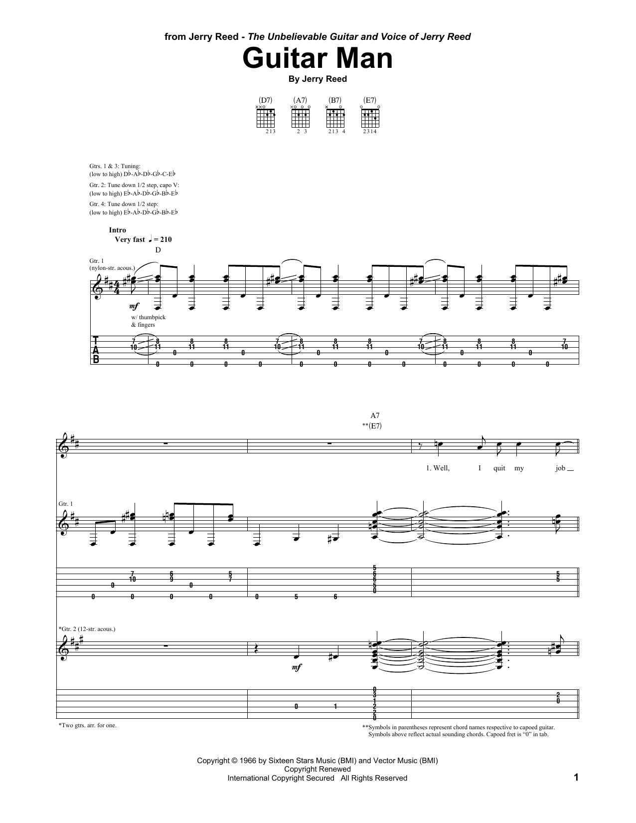 Product gallery: Page 1 of 1 Guitar Man, Jerry Reed