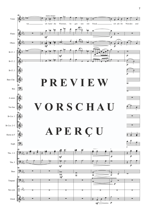 Product gallery: Page 10 of 11 Gern hab ich die Fraun gekusst, , Solo Voice and Concert Band