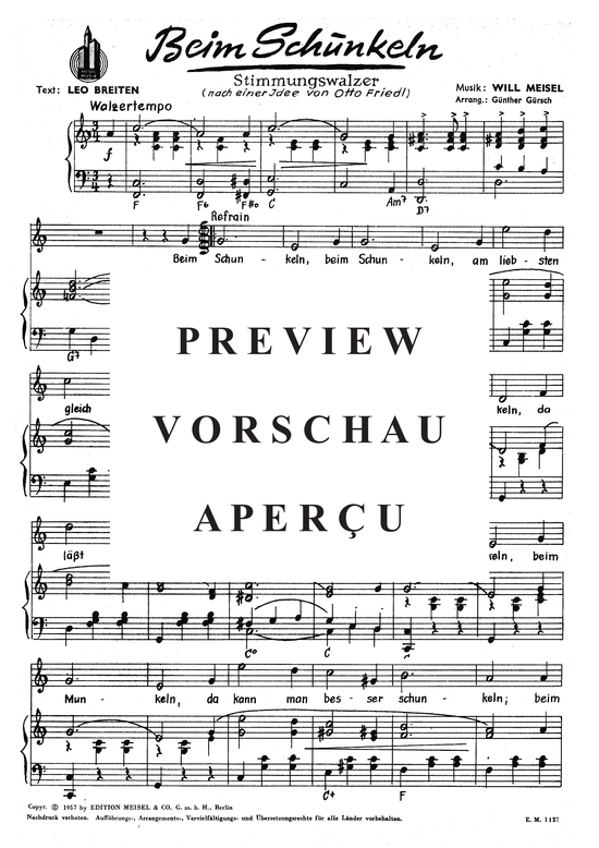 Produktgalerie: Seite 3 von 3 Beim Schunkeln, , Klavier und Gesang
