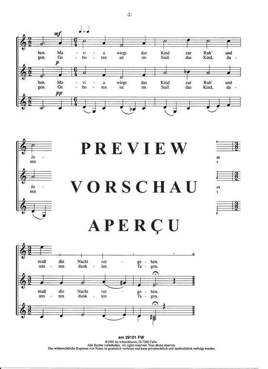 Product gallery: Page 4 of 7 Zwei weihnachtliche Chöre , , (women's choir)