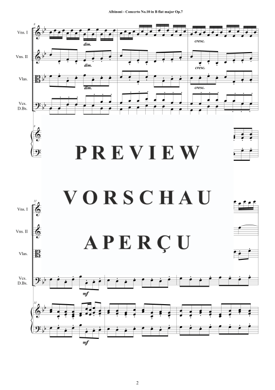 Product gallery: Page 3 of 11 Concerto No.10 in B-Dur Op.7, , String Ensemble and Harpsichord