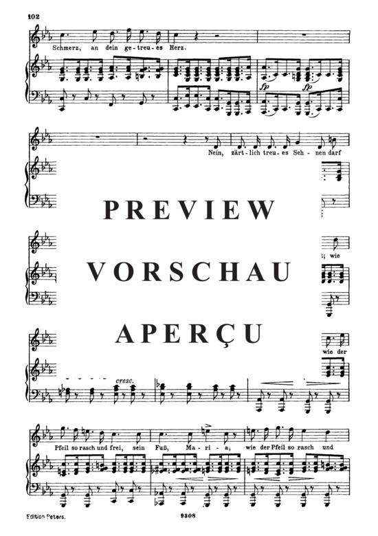 Product gallery: Page 5 of 8 Normanns Gesang D.846, , High Voice and Piano