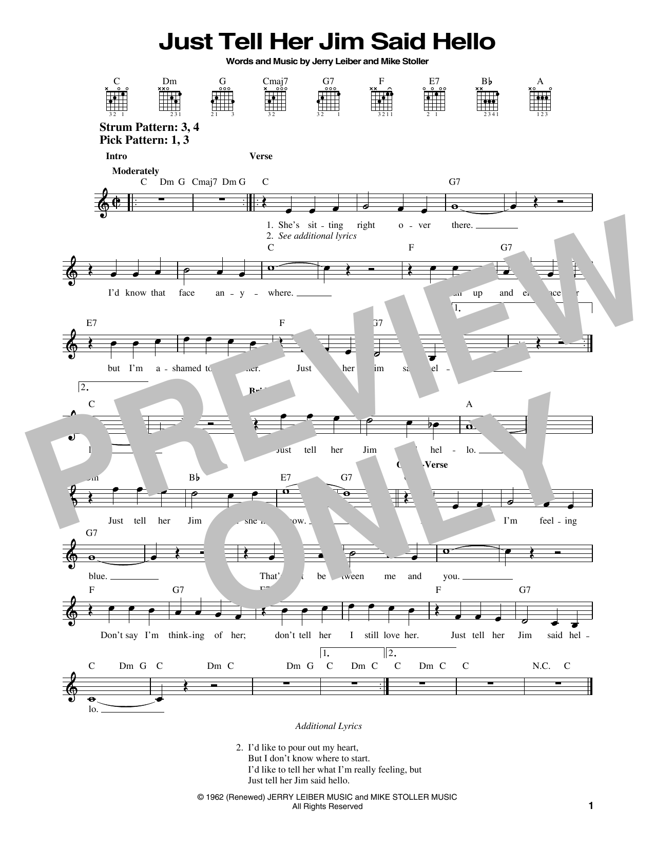 Produktgalerie: Seite 1 von 1 Just Tell Her Jim Said Hello, Elvis Presley, Gitarre