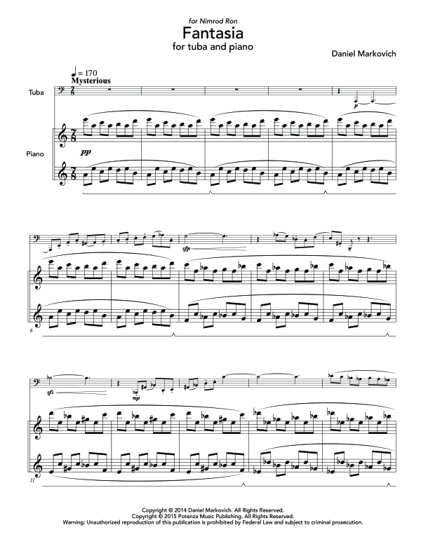 Produktgalerie: Seite 1 von 11 Fantasia, , (Tuba und Klavier)