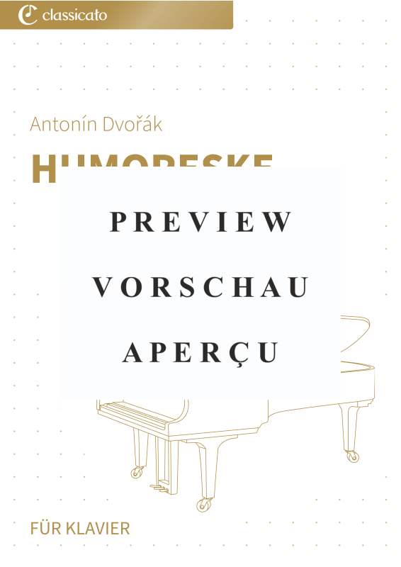 Produktgalerie: Seite 2 von 6 Humoreske - op. 101 Nr. 7 - Leicht spielbare Klavierfassung in F-Dur, , Klavier Solo
