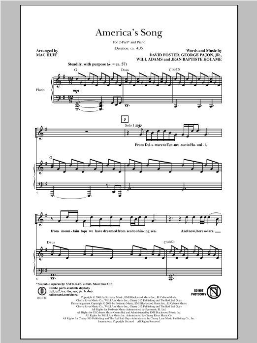 Produktbild zu: America's Song
