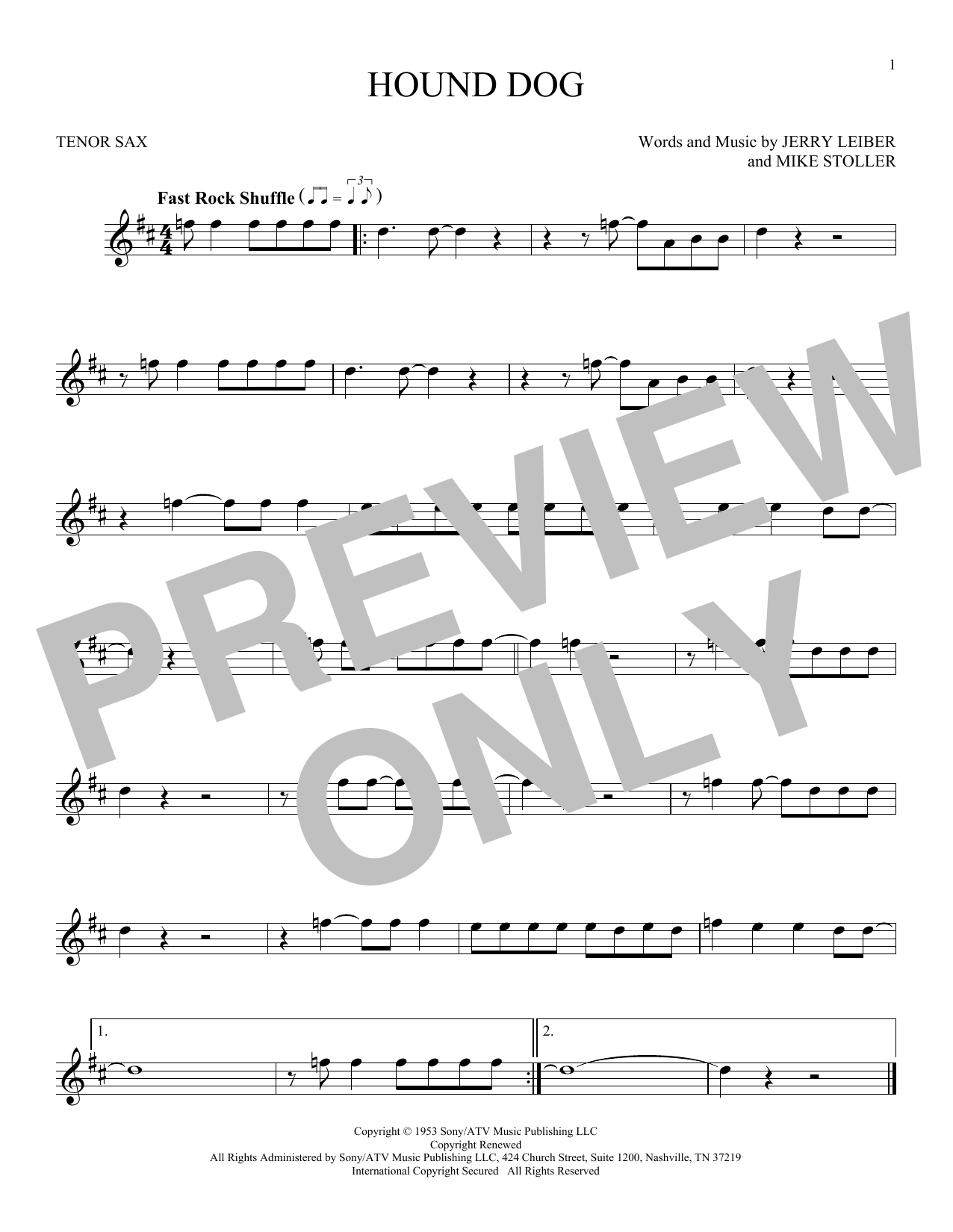 Product gallery: Page 1 of 1 Hound Dog, Elvis Presley
