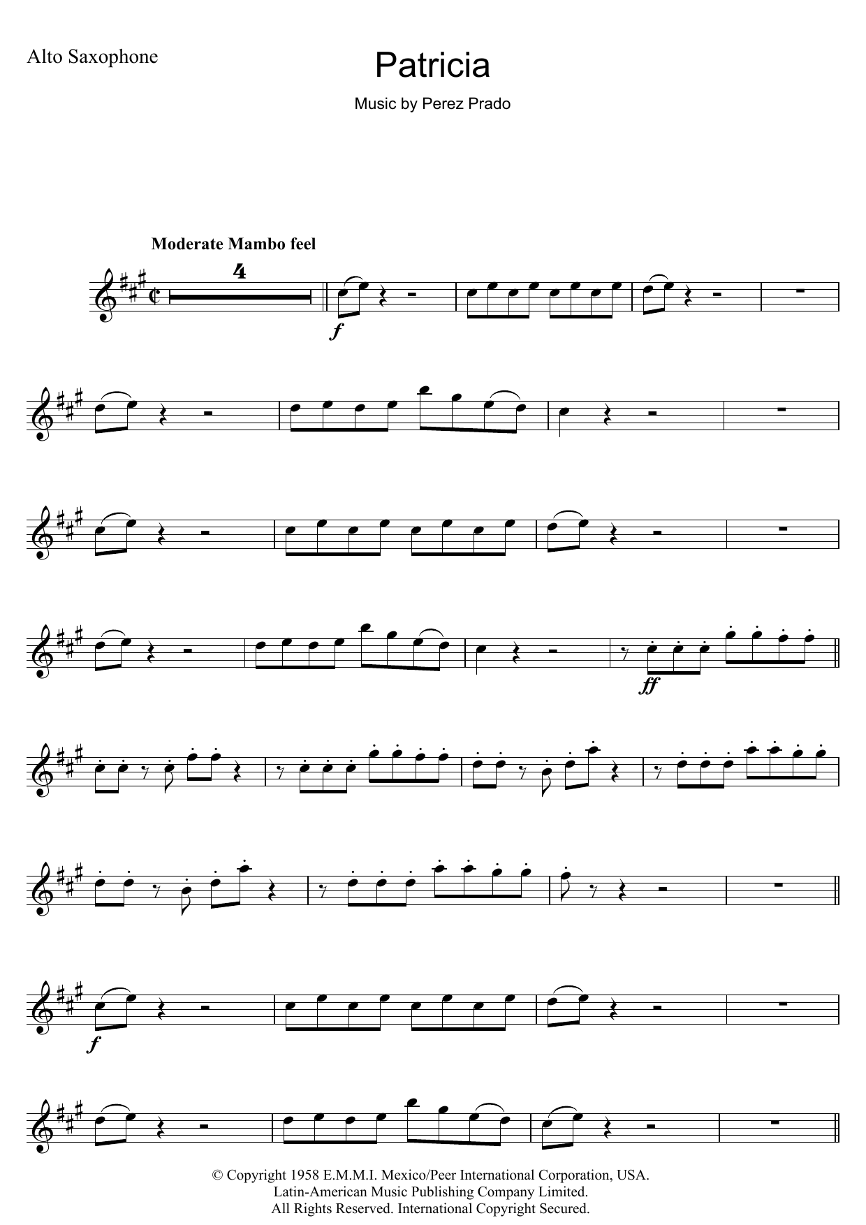 Product gallery: Page 1 of 1 Patricia, Perez Prado