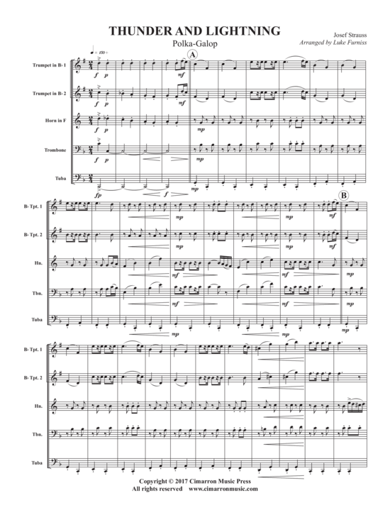 Produktbild zu: Thunder and Lighting Josef Strauss