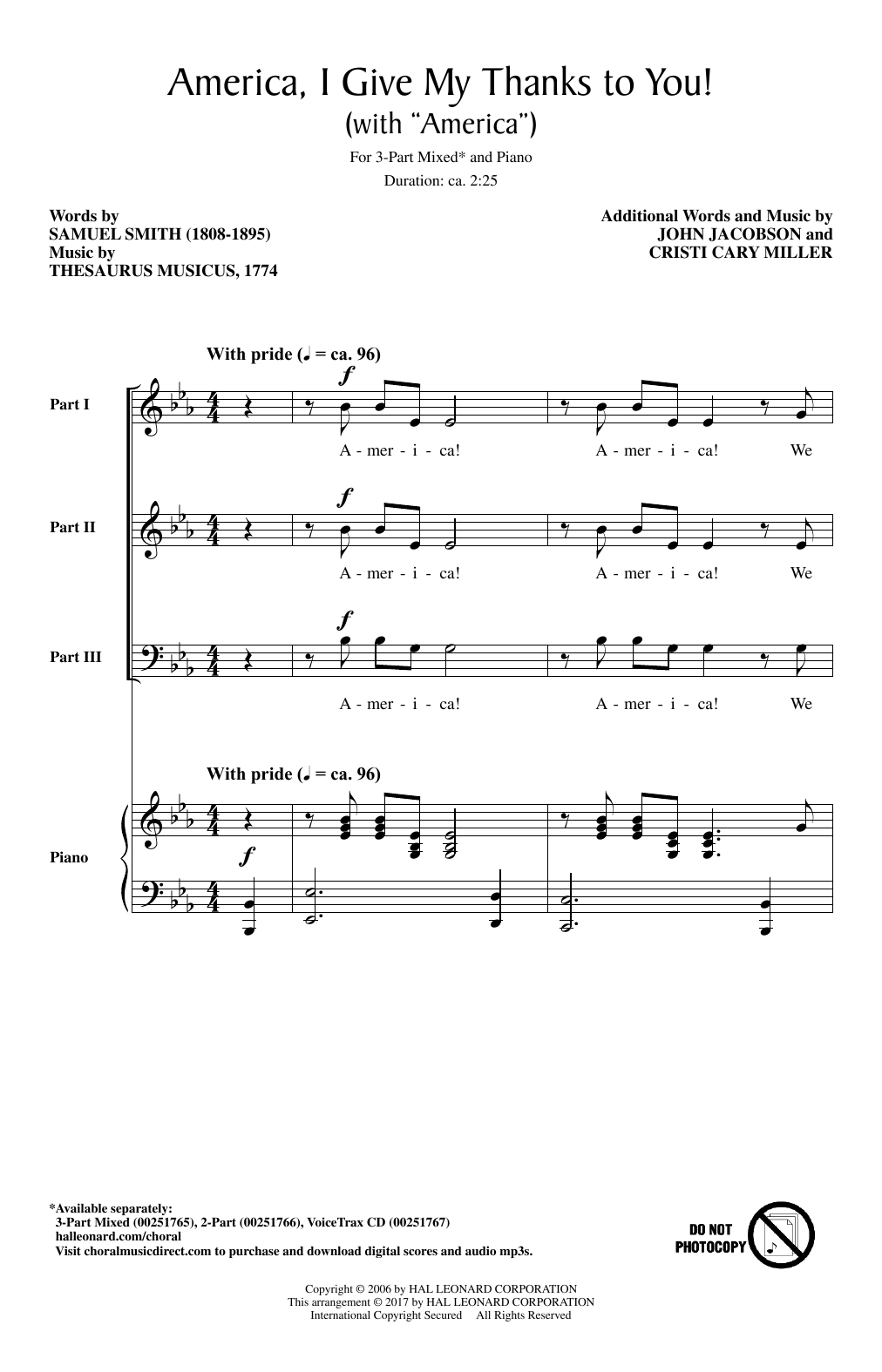 Produktbild zu: America, I Give My Thanks To You!