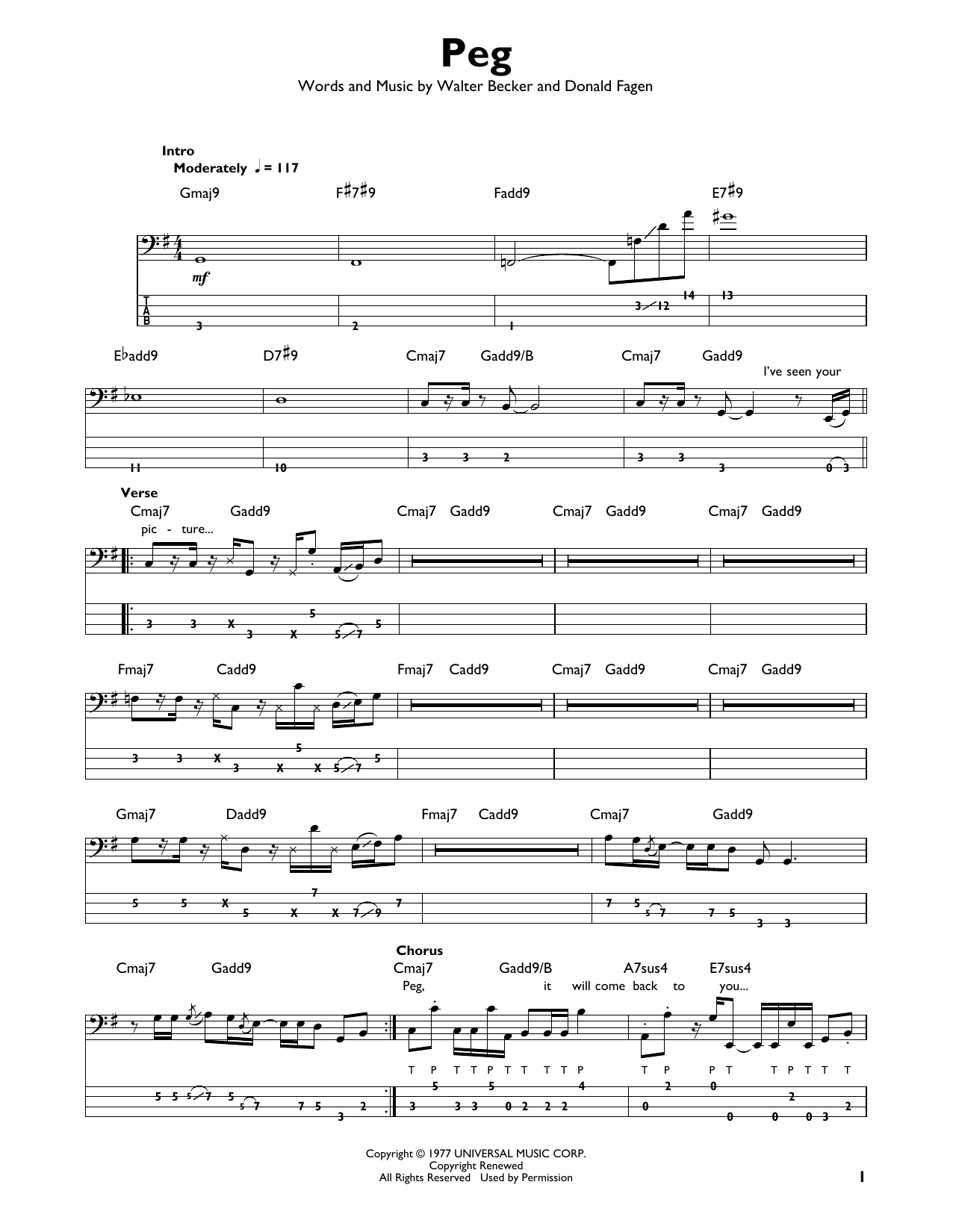 Produktgalerie: Seite 1 von 1 Peg, Steely Dan, E-Bass, Gitarre