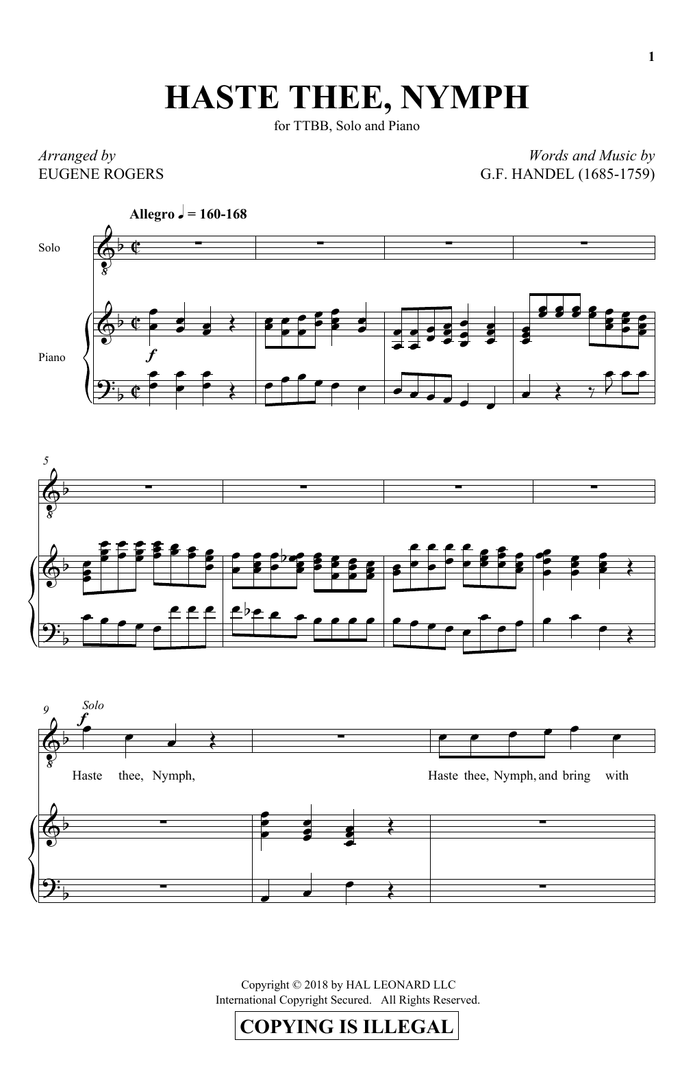 Produktbild zu: Haste Thee, Nymph