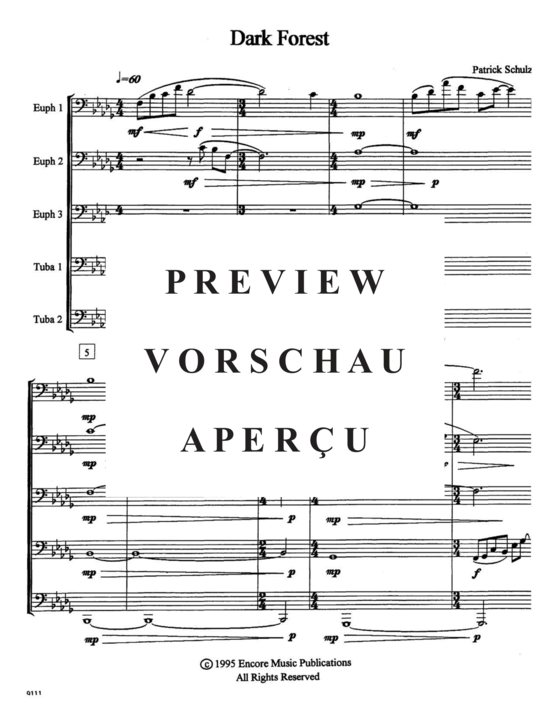 Product gallery: Page 3 of 21 Dark Forest , , (Tuba Quintet EEETT)