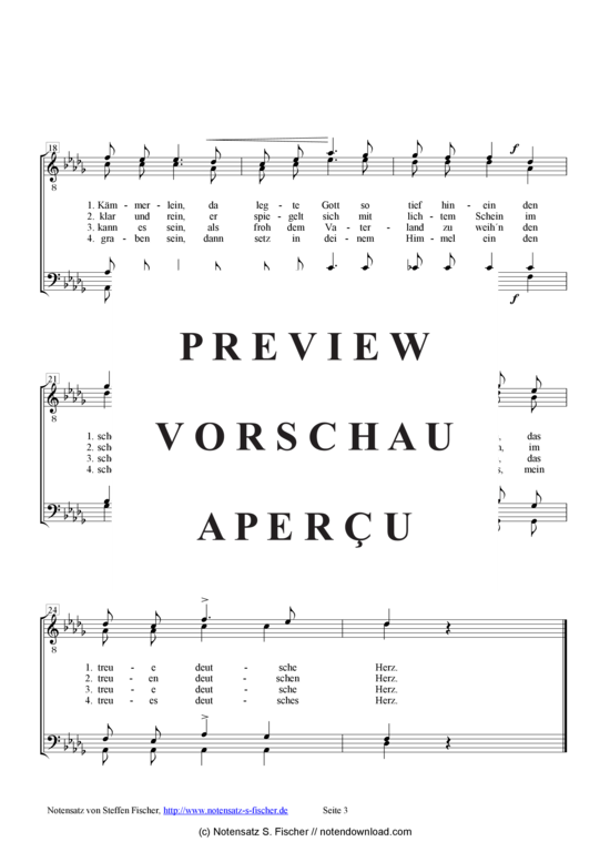 Product gallery: Page 4 of 4 Das treue deutsche Herz , , (male choir)