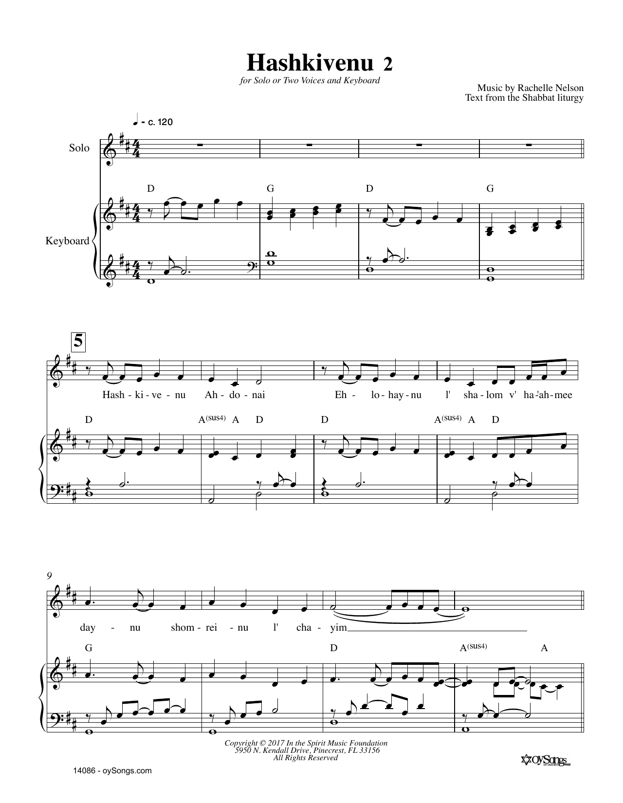 Produktgalerie: Seite 1 von 1 Hashkivenu 2, Rachelle Nelson, Gesang, Klavier